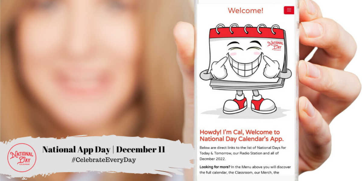 NATIONAL APP DAY December 11 National Day Calendar