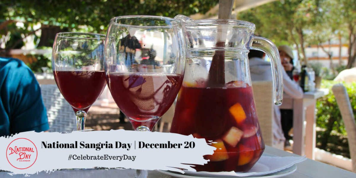 NATIONAL SANGRIA DAY December 20 National Day Calendar